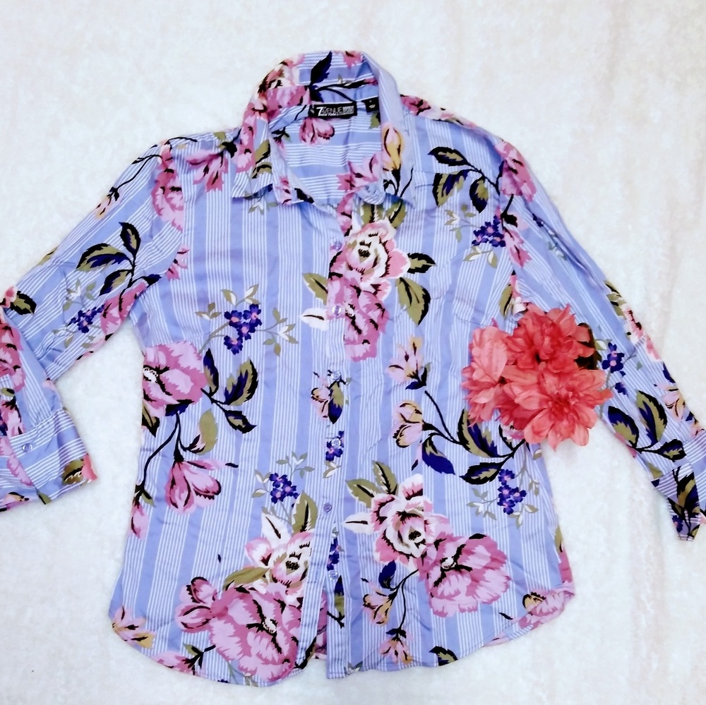 NY&C Stretch Button Shirt